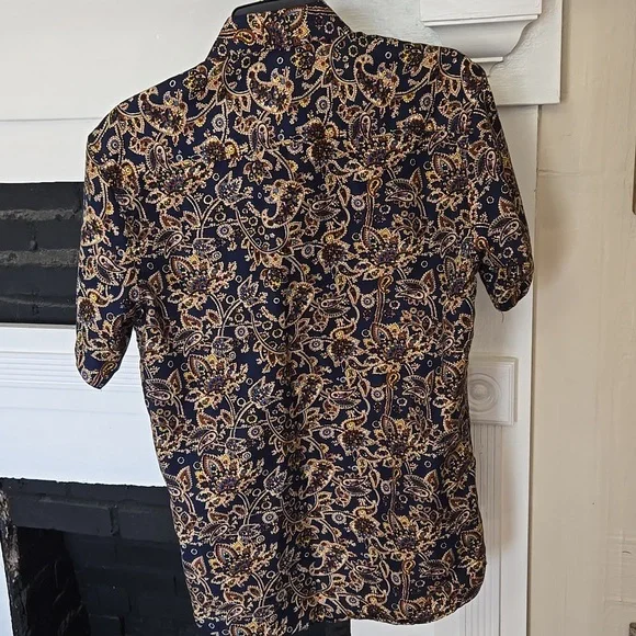 Silver Stone Collection Navy Floral Shirt - Picture 10 of 10